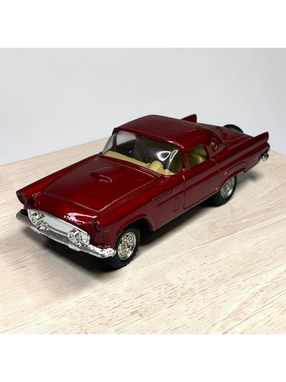 Zee Toys Red 56 T-Bird Diecast Model Car 1/40 Scale Vintage Collectible Toy 1980
